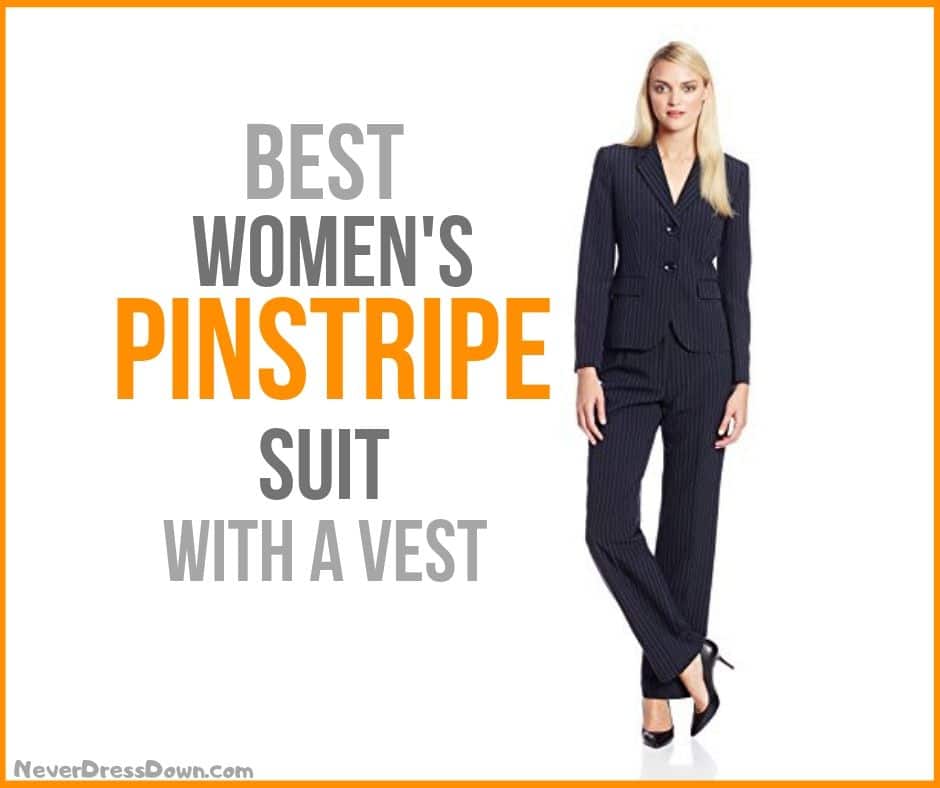 Women’s Pinstripe Suit with Vest